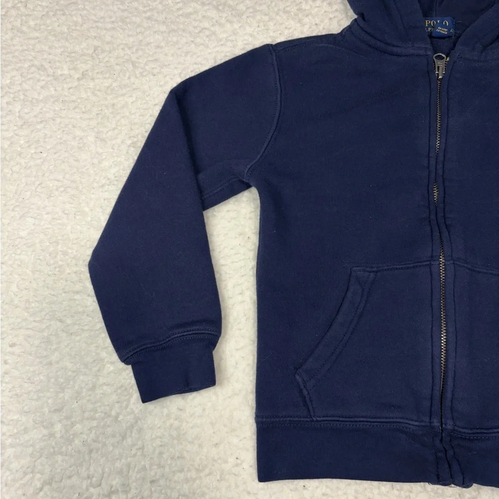 Polo Ralph Lauren Kids Blue Full Zip Fleece Hoodie